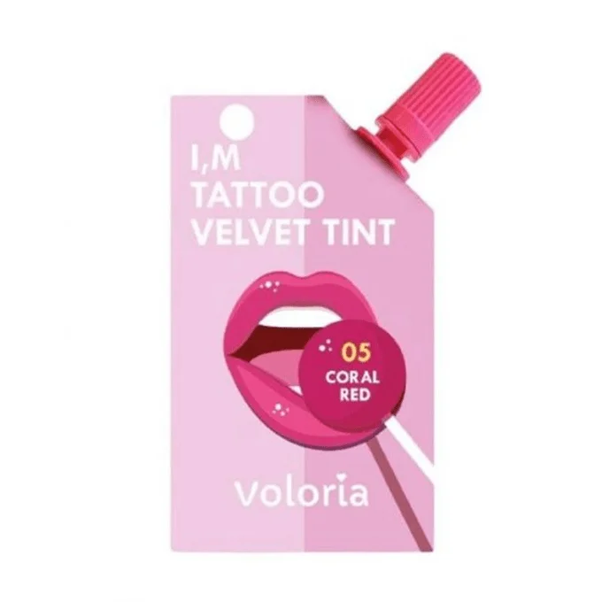 Velvet Tattoo Tint Coral Red by VOLORIA