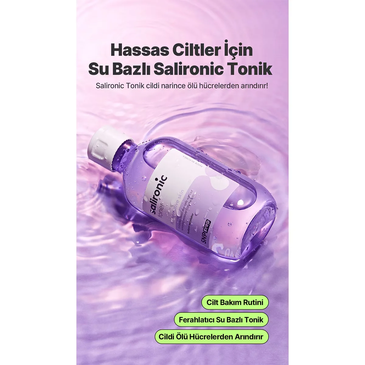 Snp Prep Salironic Tonic 220ml - Hydrating &amp; Soothing Toner