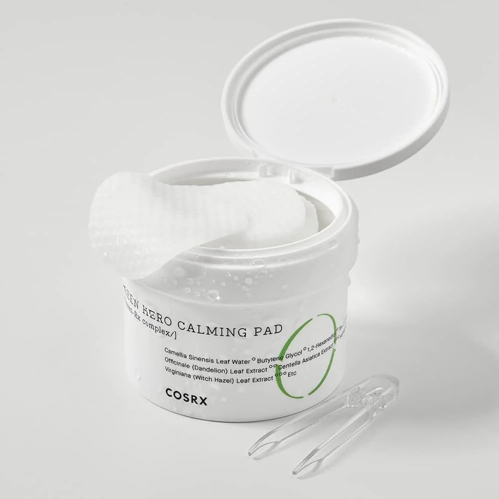 Soothing Cotton Cleansing Pads with Green Tea - 70 Pads by Kosarx