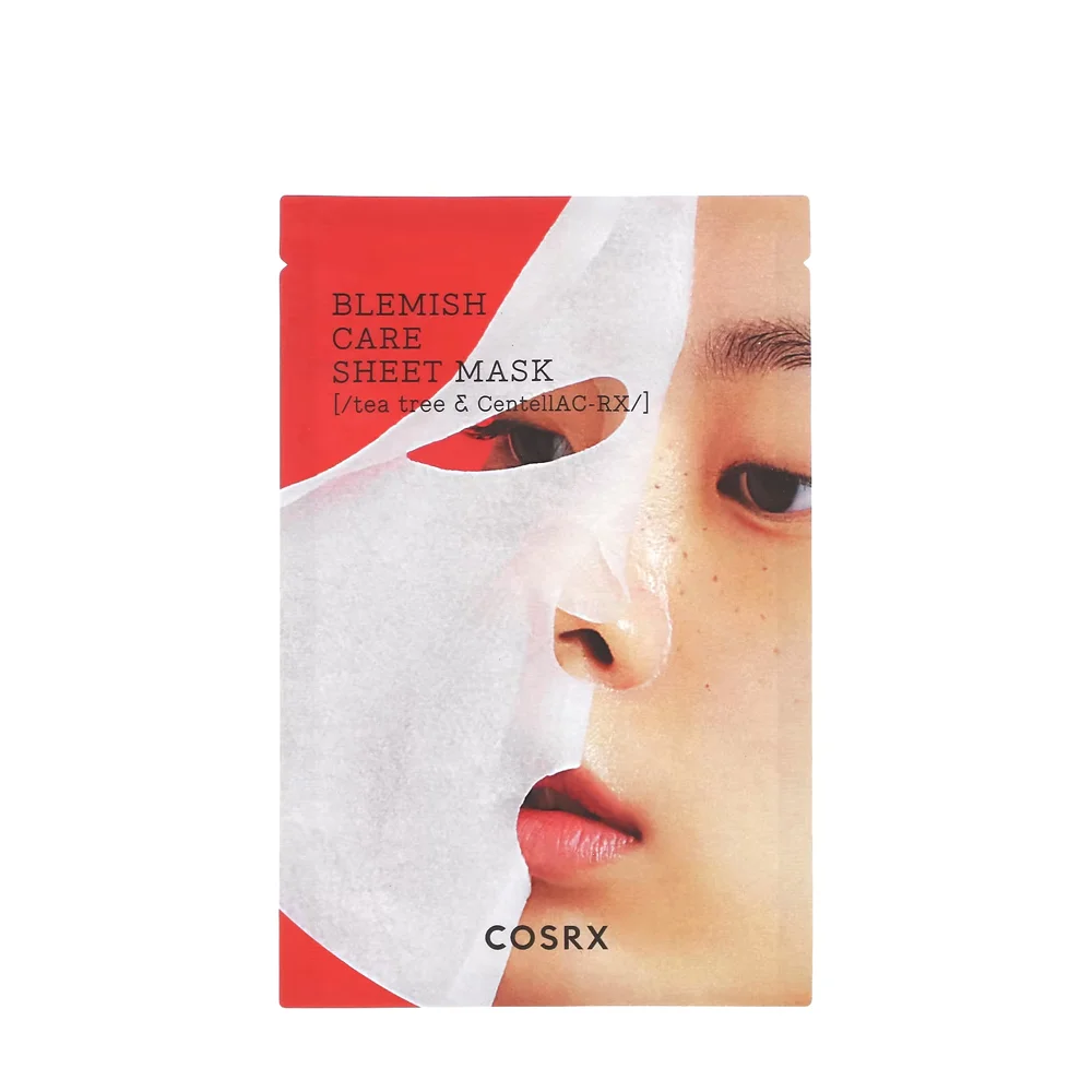 Kusrex One Sheet Mask for Acne and Freckles with Natural Tea Leaf