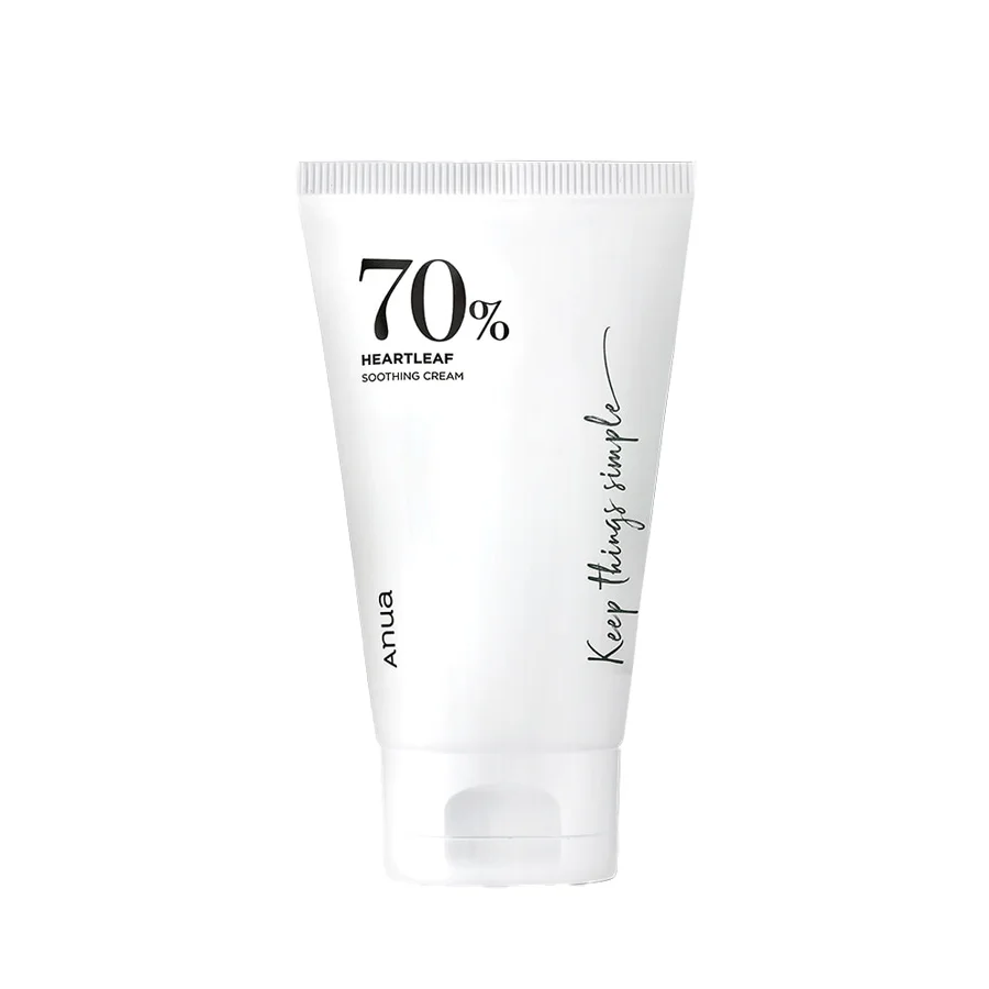 Moisturizing Cream for Sensitive and Dry Skin with Ceramide and Panthenol, Heart Leaf 70%, 100 ml