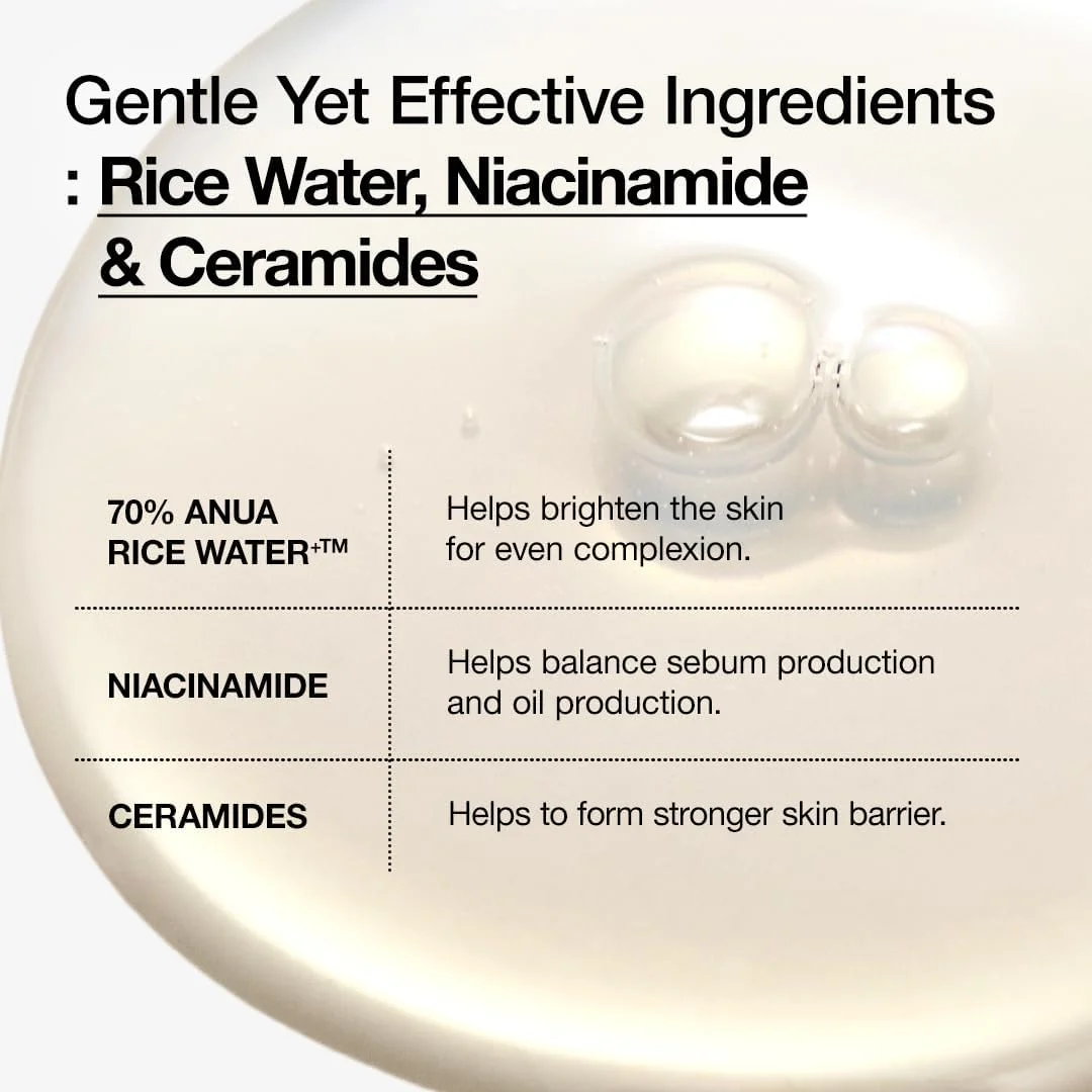 Glow Toner with Rice Extract by Anwa 250 ml