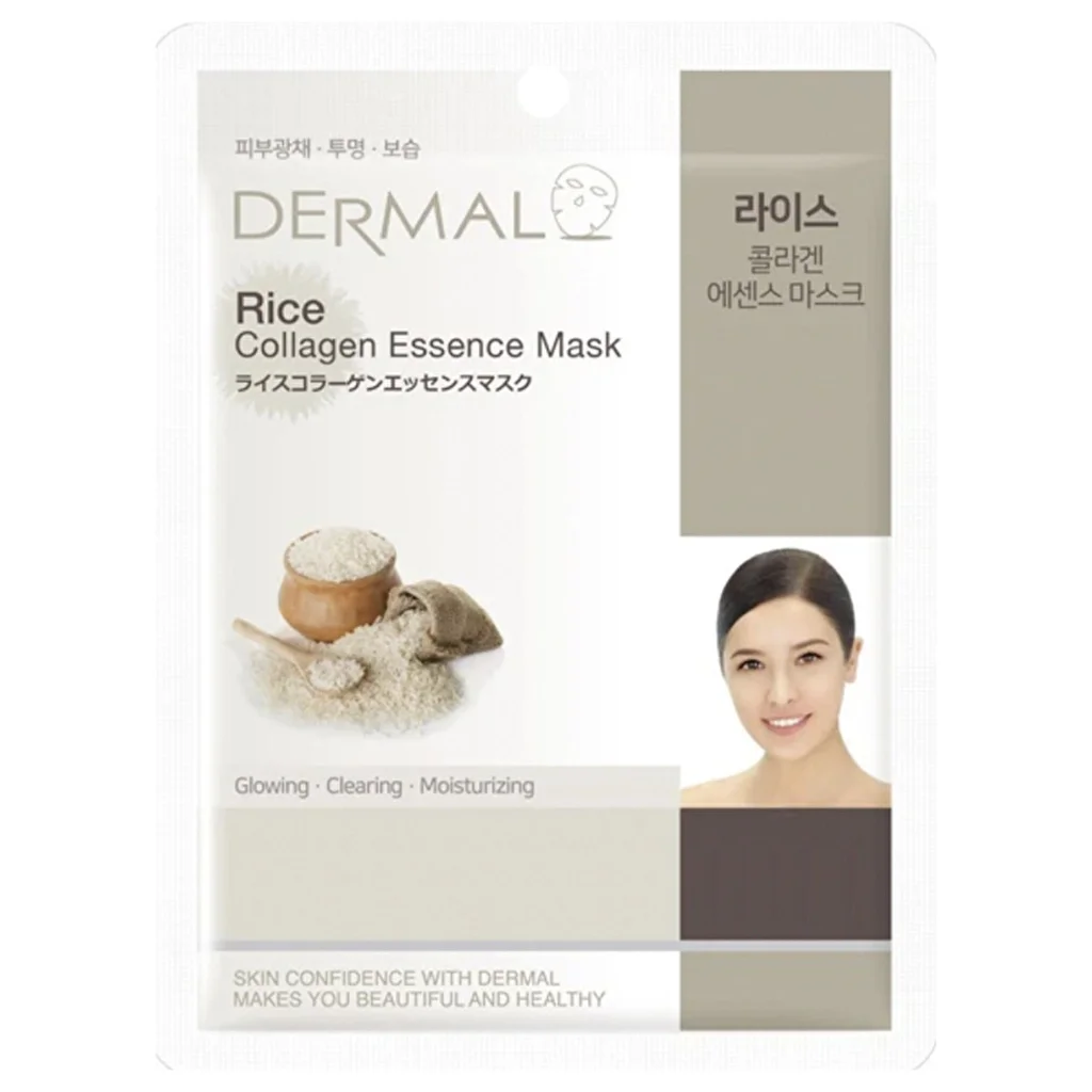 Dermal Kollagenmaske mit Reisextrakt und Vitamin E - 23g