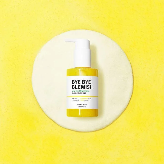 Bubble Cleanser Bye Bye Blemish for Skin Brightening - Yellow - Some By Mi 120g