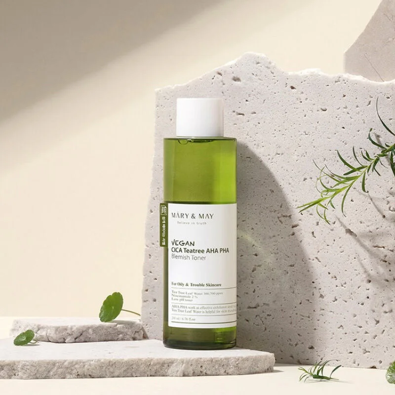Mary May Vegan Cica Teatree Aha - Pha Blemish Toner 200 ml