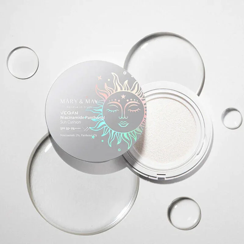 Mary May Vegan Niacinamide Panthenol Sun Cushion Spf 50+ Pa++++ 25 g