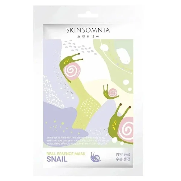 Skinsomnia Sheet Mask Snail Real Essence 25 ml