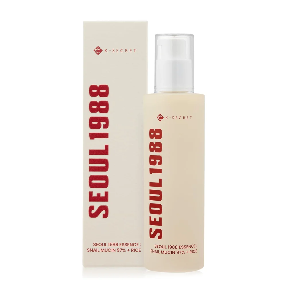 97% Snail Mucin Essence Serum + Rice Seoul 1988 - By K Secret 100ml