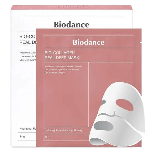 قناع بيودانس كولاجين الحيوي العميق 34 غرام قناع وجه 4 قطع Biodance