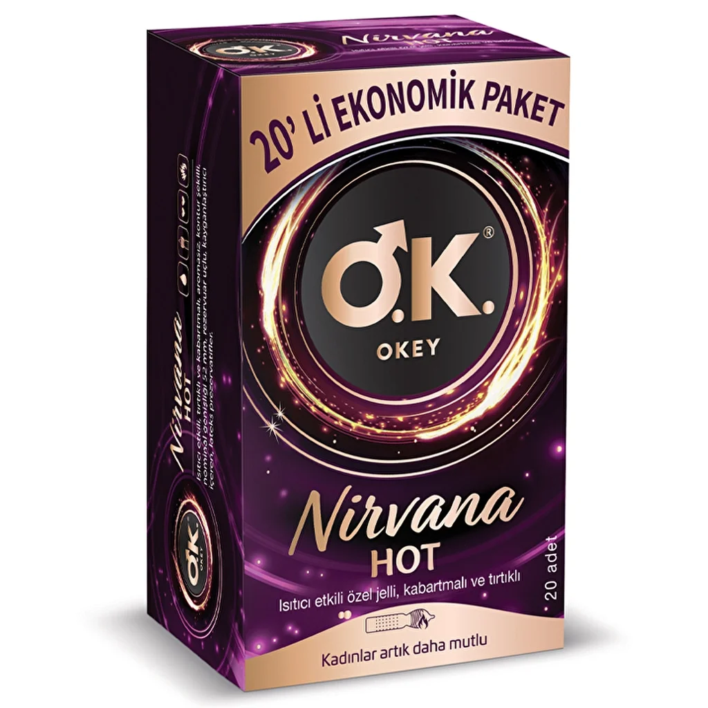 Okey Nirvana Hot Kondome - 20 Extra Sensation Stücke