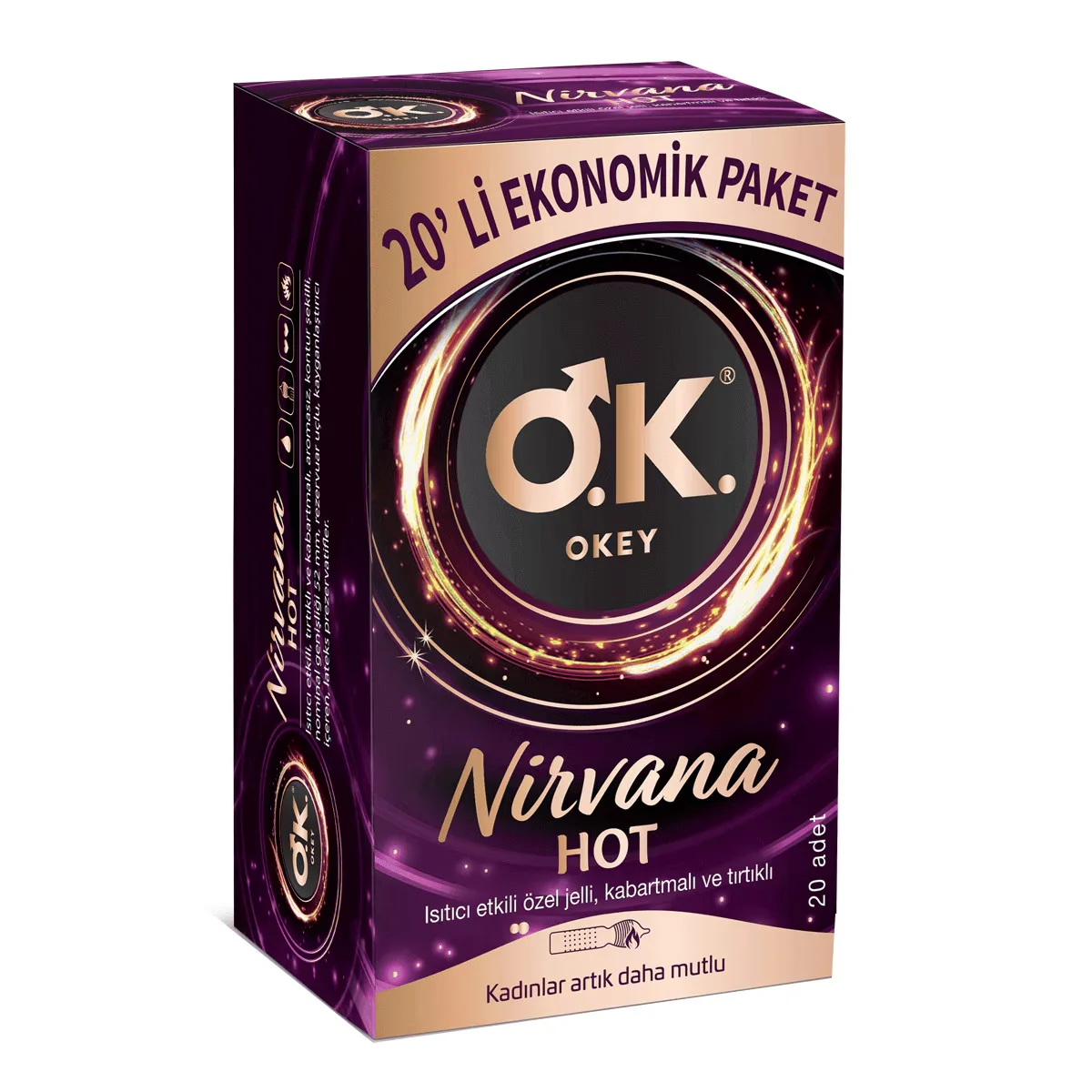 Okey Nirvana Hot Kondome - 20 Extra Sensation Stücke