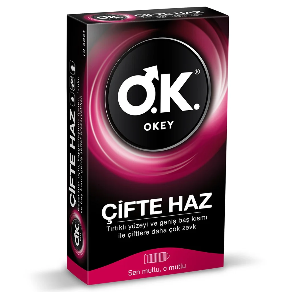 Okey Double Pleasure Condom 10 pcs