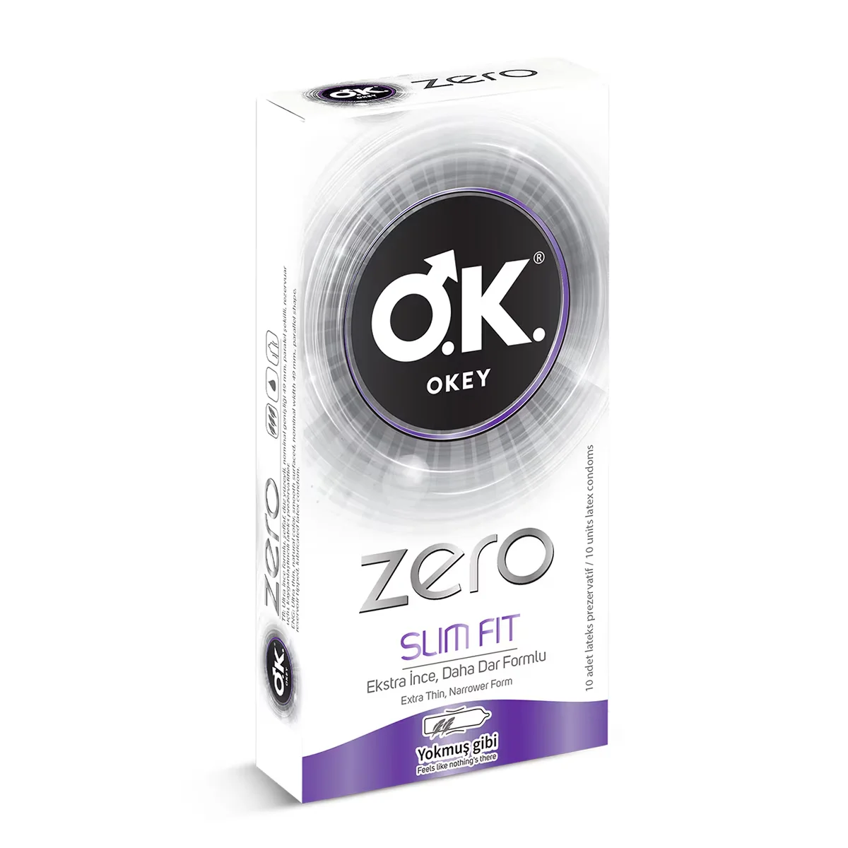 Okey Condom Zero Slim Fit 10 pack