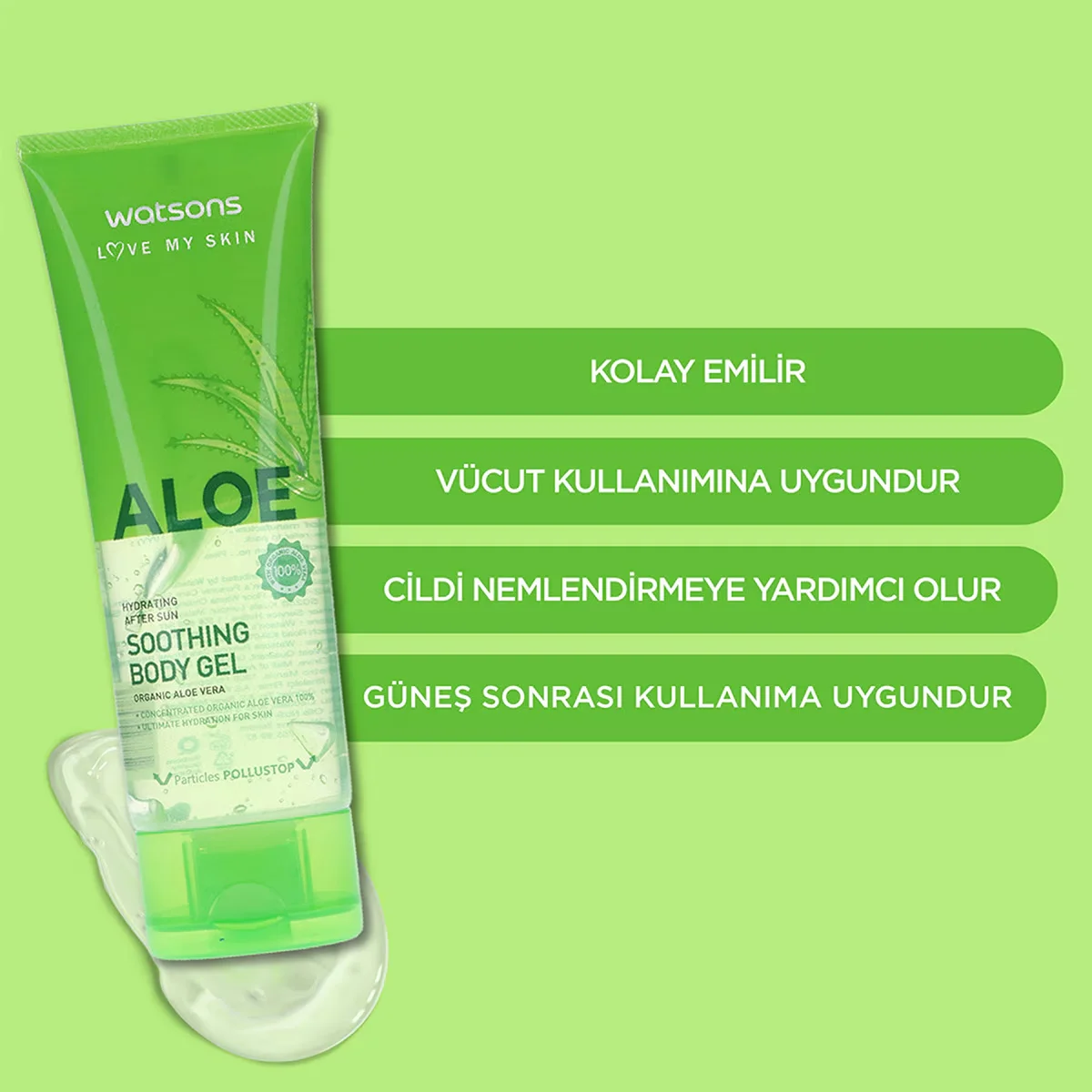 Watsons After Sun Aloe Vera Body Gel 100 ml