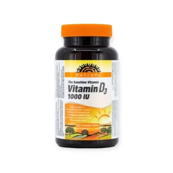 Holista The Sunshine Vitamin D3 1000 iu 180 chewable Tablets