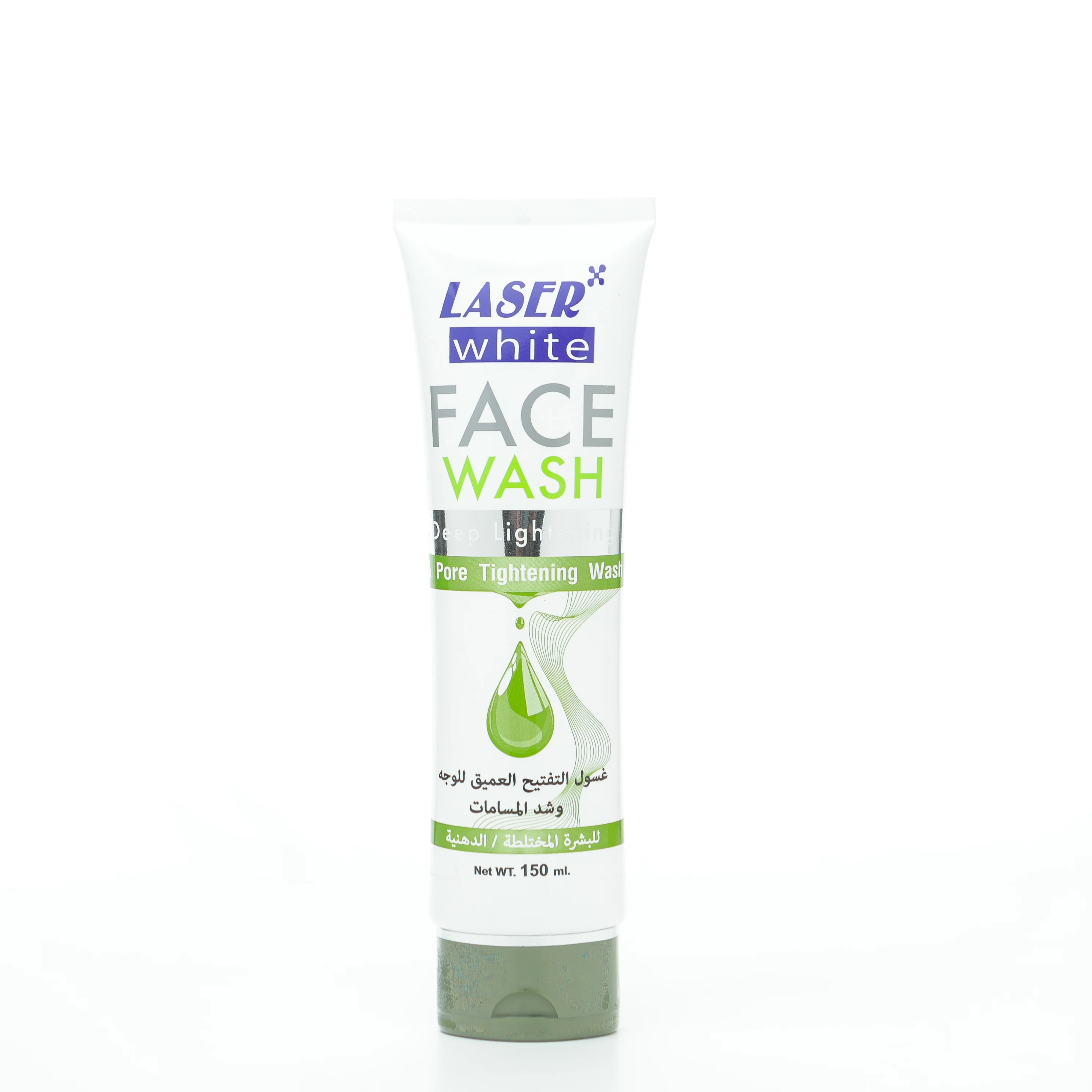Deep Whitening Facial Cleanser and Pore Tightening by Laser White for Oily and Combination Skin 150 ml