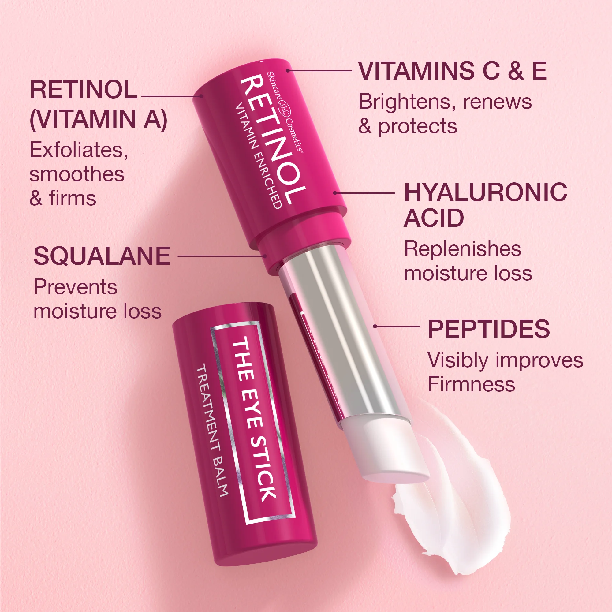 Retinol Eye Balm for Treating Under-Eye Aging Signs from Skincare Cosmetics 3.5 ml
