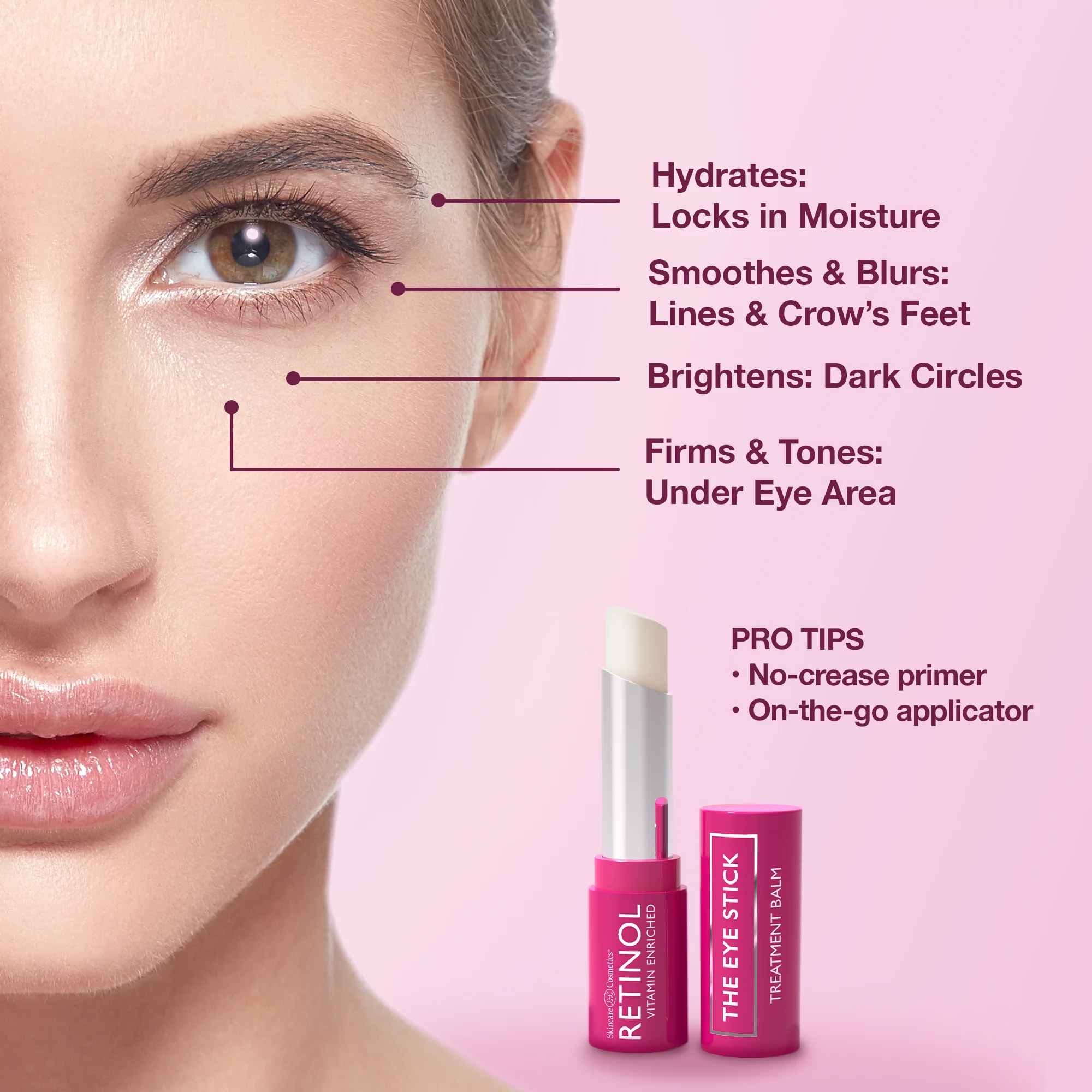 Retinol Eye Balm for Treating Under-Eye Aging Signs from Skincare Cosmetics 3.5 ml