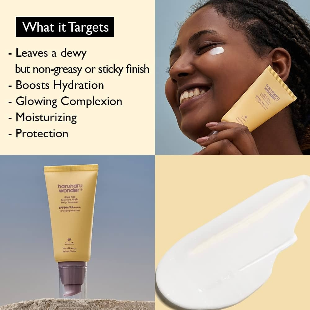 Haruharu Wonder Black Rice Moisture Airyfit Sunscreen Spf50+ 50 ml