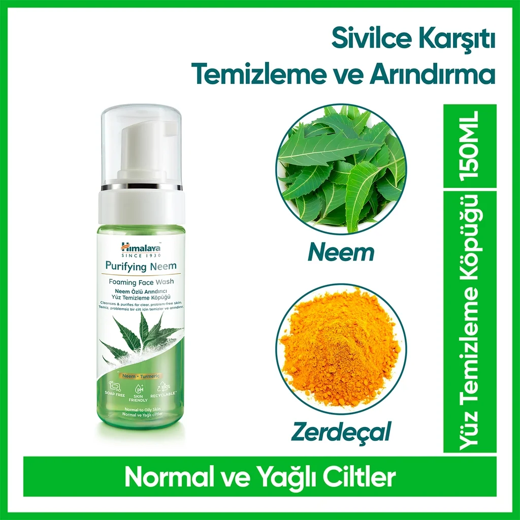 Himalaya Neem Reinigungsschaum für fettige Haut - 150ml