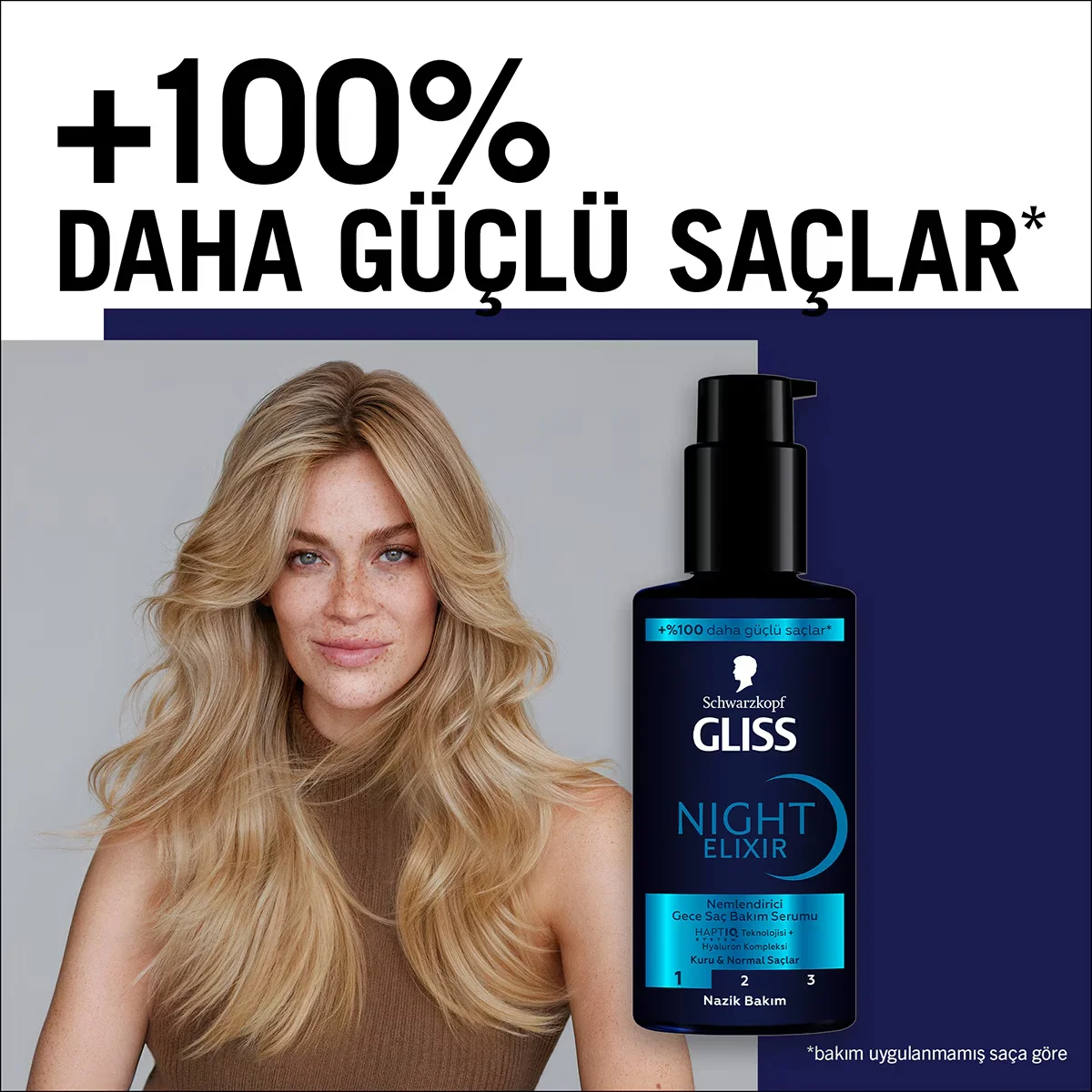 Gliss Nacht Elixier Serum - Feuchtigkeitspflege, 100ml