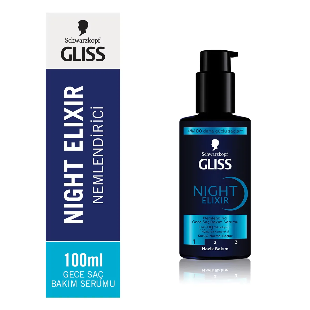 Gliss Night Elixir Moisturizing Night Hair Care Serum 100 ml