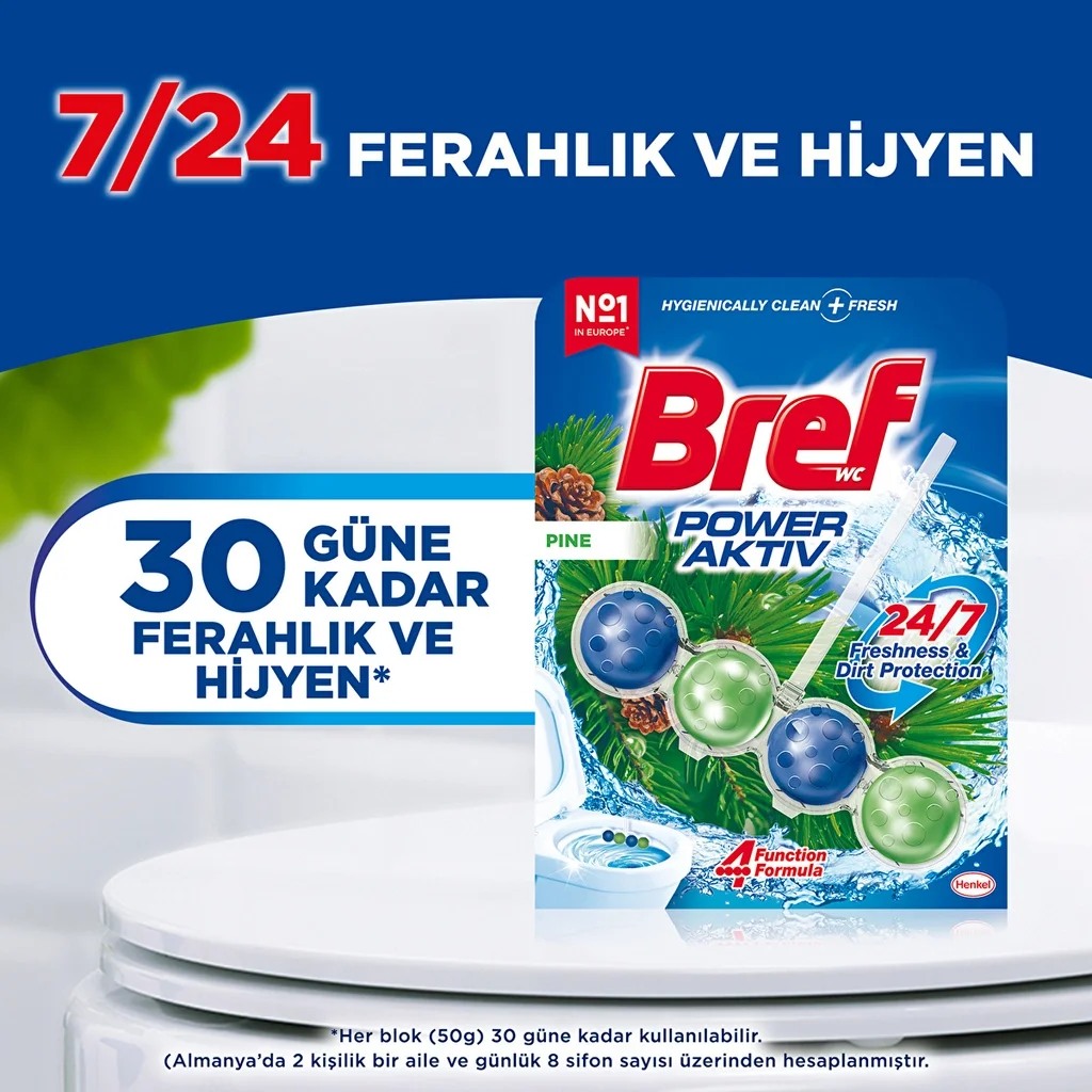 كتلة مرحاض صلبة بنكهة الصنوبر من بريف (دوباك) Bref