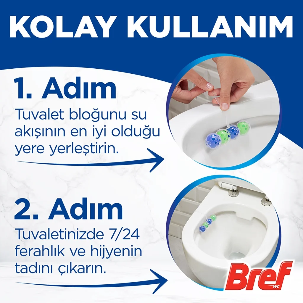 كتلة مرحاض صلبة بنكهة الصنوبر من بريف (دوباك) Bref