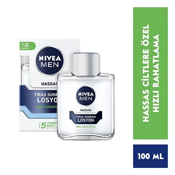 Nivea Men Sensitive Skin Lotion 100ml - Soothes & Hydrates