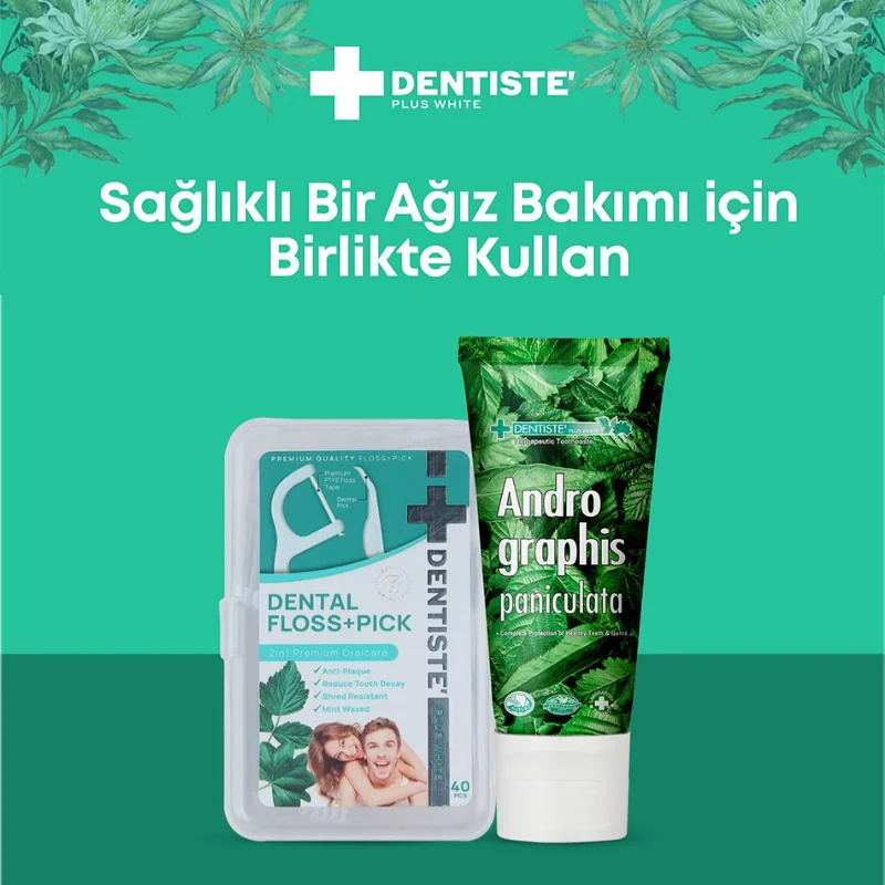 Dentiste Zahnseide und Zahnstocher - 40 Stück