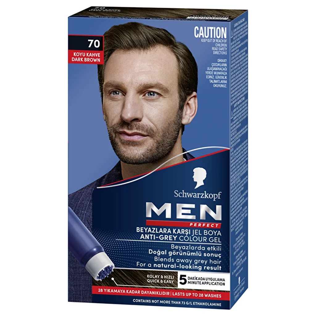 Men Perfect Hair Dye 70 dark Brown