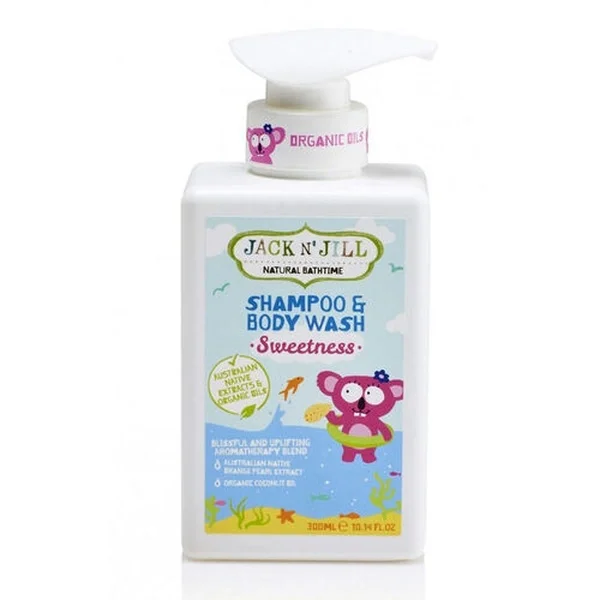 Jack N' Jill Natural Bathtime Shampoo And Body Wash 300 ml - Sweetness