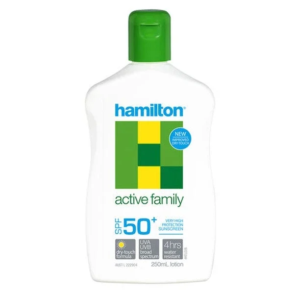 Hamilton Active Family SPF50+ Sunscreen Lotion 250ml