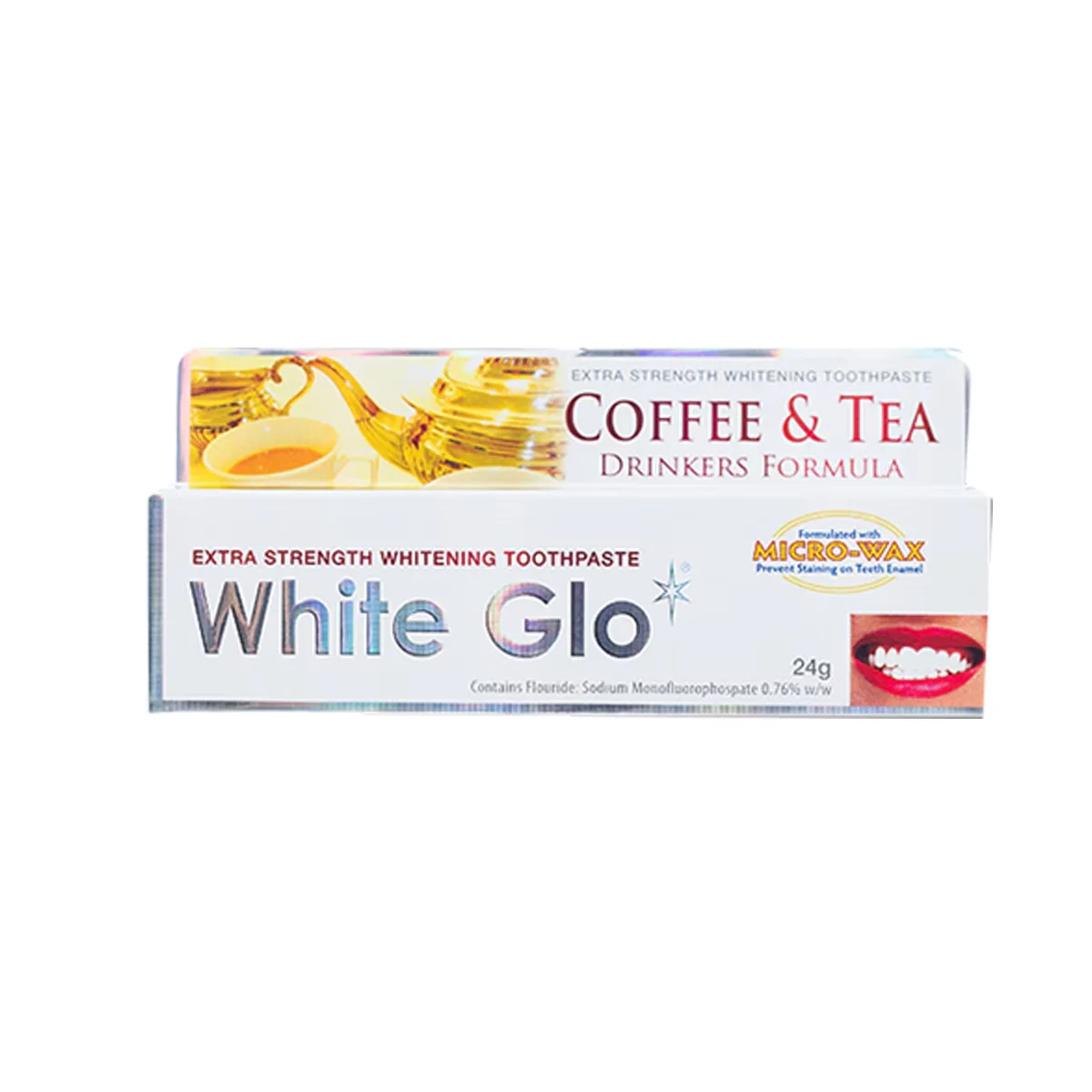 White Glo Zahnaufhellende Zahnpasta für Tee- und Kaffeeflecken 24g