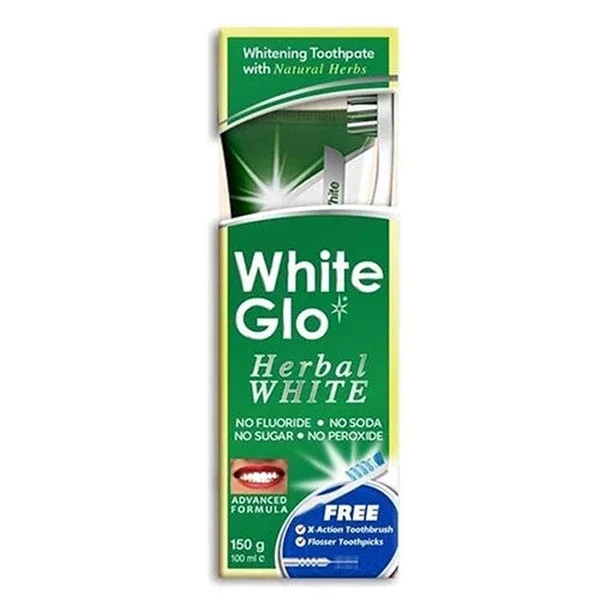 White Glo Herbal Fresh Whitening Toothpaste 150 gr