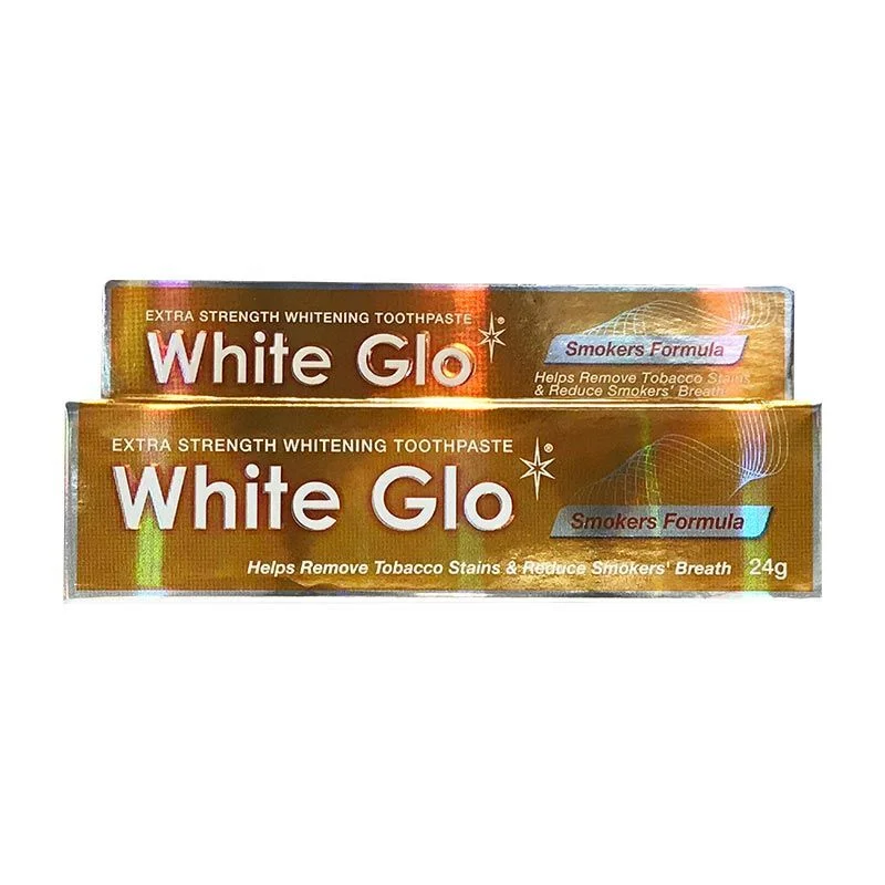 Weiß Glo Raucherzahncreme 24g - Zähne aufhellen &amp; Atem erfrischen