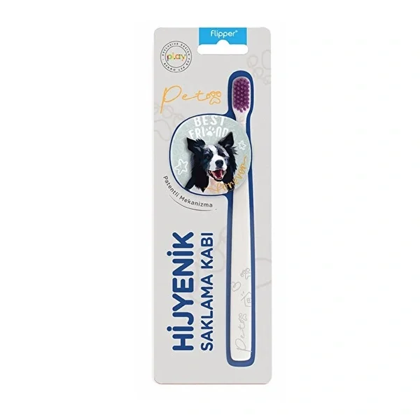 Flipper Toothbrush Storage Container And Brush
