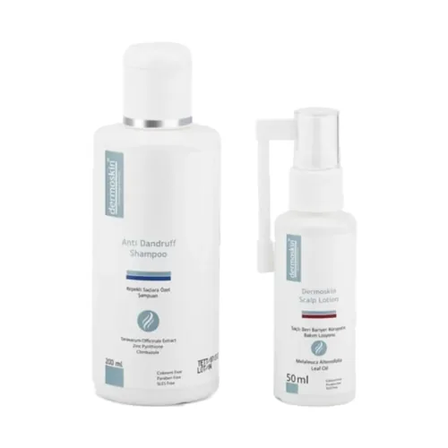 Dermoskin Anti Dandruff Shampoo 200ml+Scalp Lotion 50ml Hediye