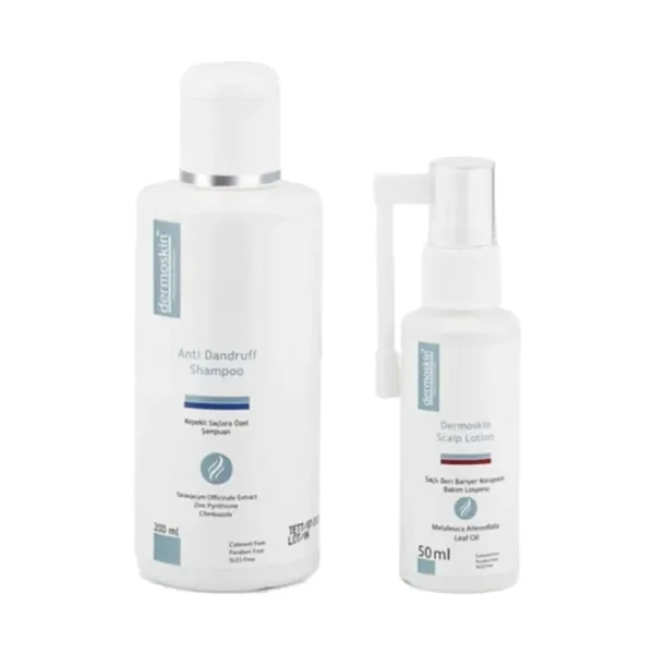 Dermoskin Anti Dandruff Shampoo 200ml+Scalp Lotion 50ml Hediye
