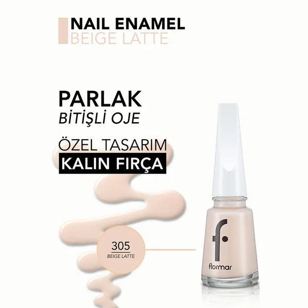 Flormar Oje Beige Latte New 305