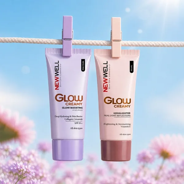 New Well Glow Creamy Highlighter Natural Luminous Cream Highlighter 30 ml Pearl