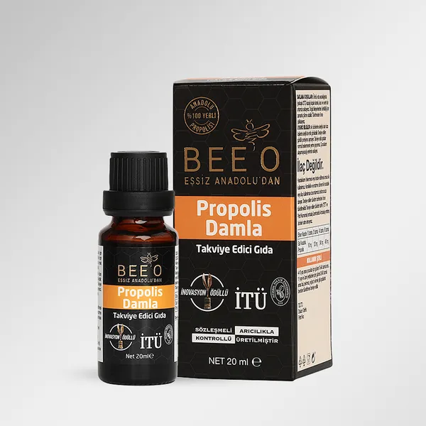 BEEO 2x20 ml Water-soluble Drops 1x20 ml Propolis Drops Package