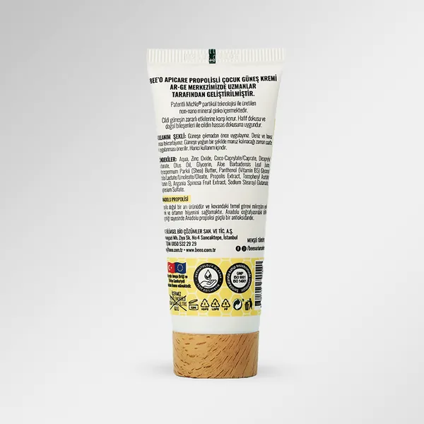 BEEO Propolis Mineral Zinc Organic Children's Sun Cream