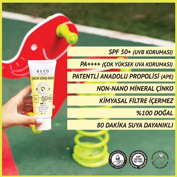 BEEO Propolis Mineral Zinc Organic Children's Sun Cream