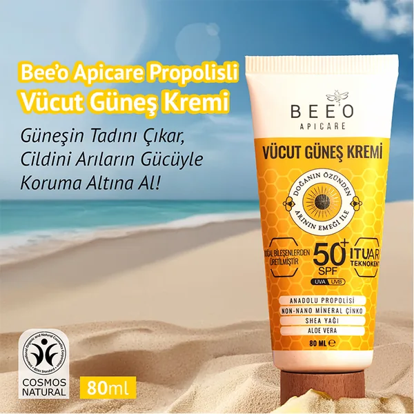 BEEO Propolis Mineral Zinc Organic Body Sun Cream