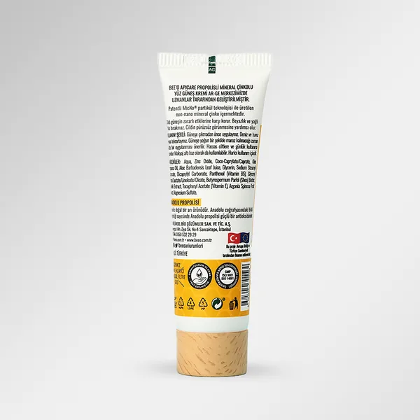 BEEO Propolis Mineral Zinc Organic Face Sun Cream