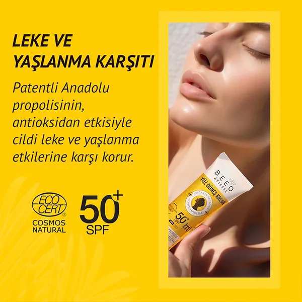 BEEO Propolis Mineral Zinc Organic Face Sun Cream