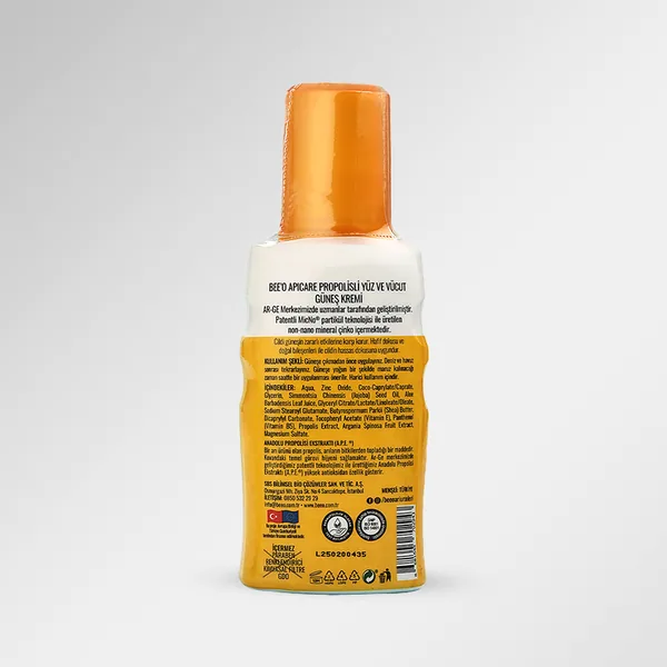 BEEO Propolis Mineral Zinc Organic Face and Body Sunscreen
