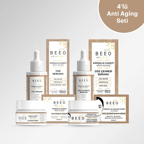 BEEO Anti-Falten Hautpflegeset mit Bienengift & Propolis
