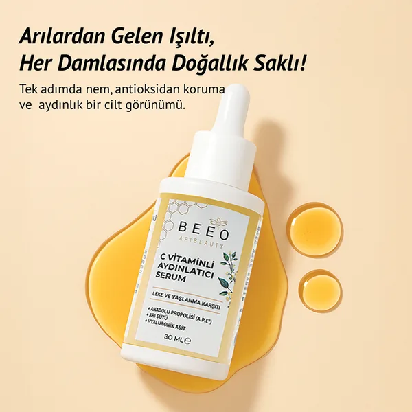 BEEO Organic Propolis Royal Jelly Vitamin C Brightening Anti-Spot Serum